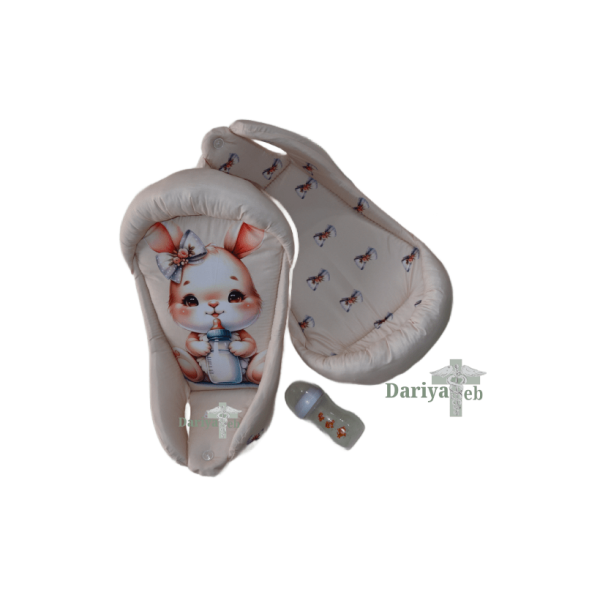 آغوشی سویسی طرح خرگوش شیشه شیر دار