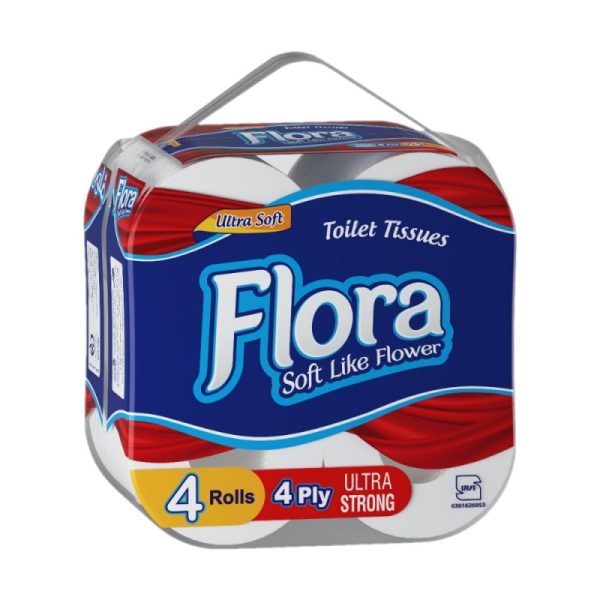 دستمال توالت 4 قلو فلورا