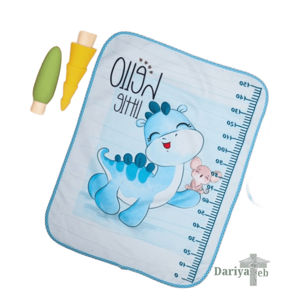 زیرانداز تعویض مخمل طرح دایناسور کوچولو