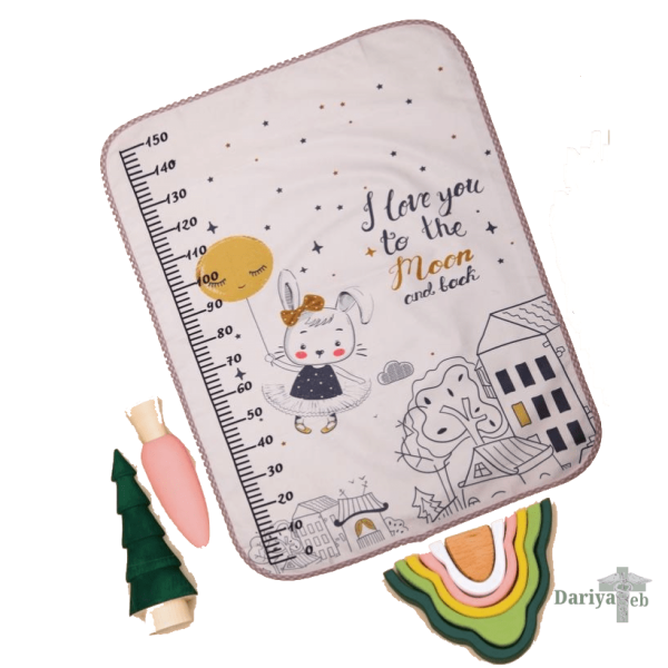 زیرانداز تعویض مخمل طرح خانم کوچولو