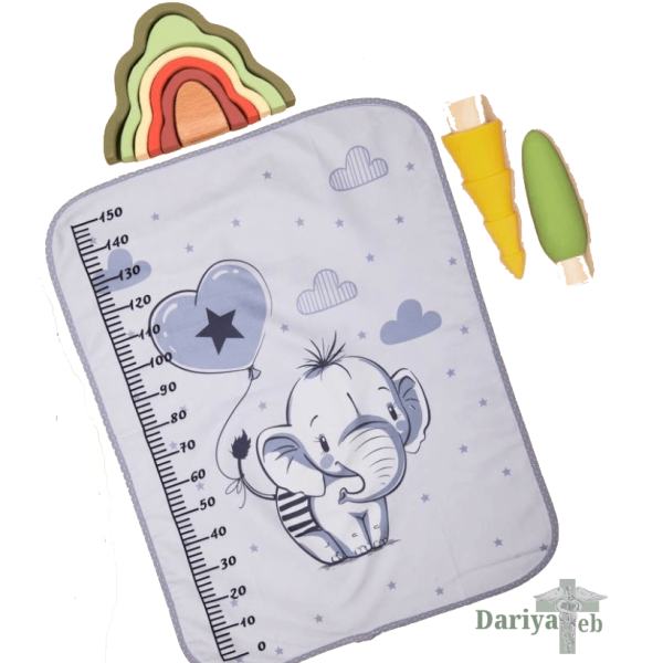 زیرانداز تعویض مخمل طرح فیل کوچولو