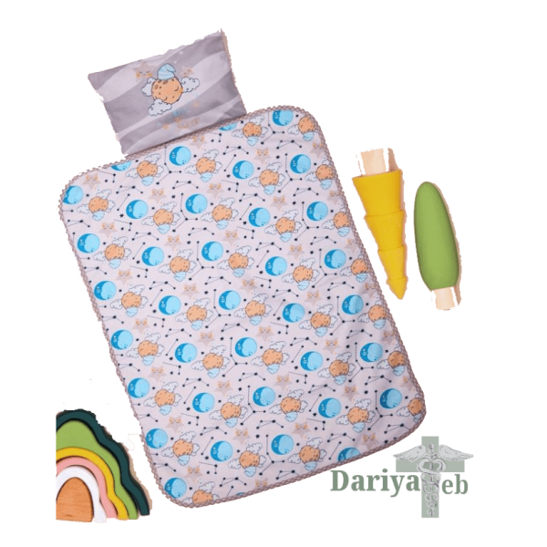 زیرانداز تعویض مخمل طرح ماه خوابالو