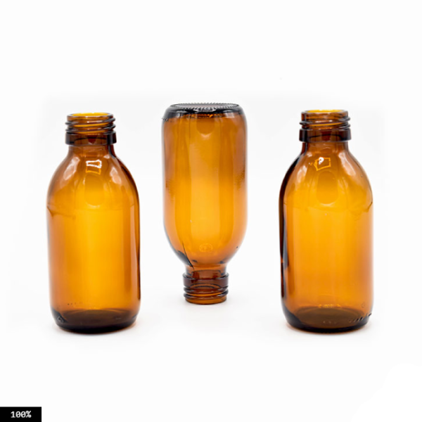 شیشه استوانه ای قهوه ای