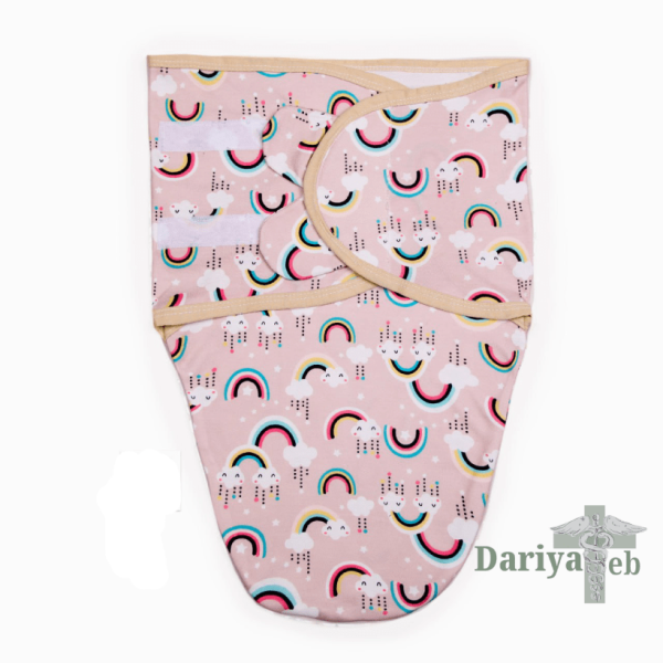 قنداق چسبی طرح رنگین کمان