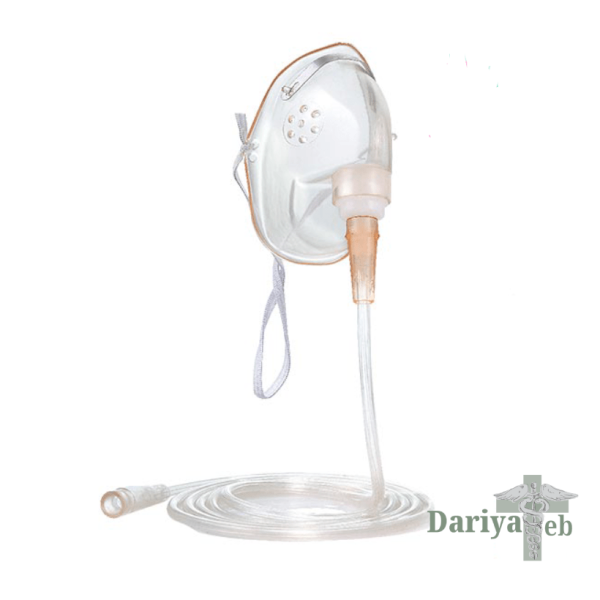 ماسک و لوله اکسیژن+ لوله رابط