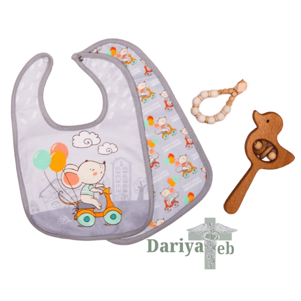 پیش بند نوزادی طرح موش کوچولو