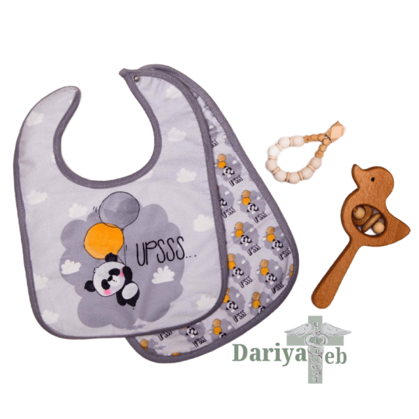 پیش بند نوزادی طرح پاندای بادکنکی