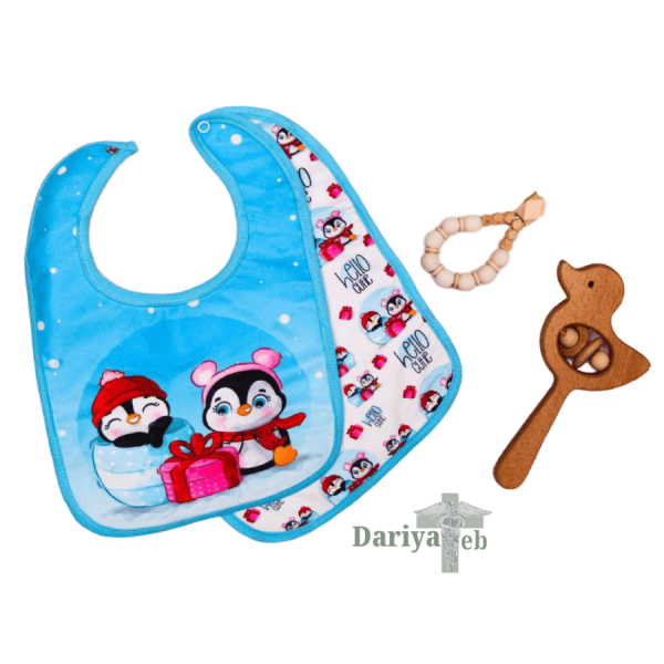 پیش بند نوزادی طرح پنگوئن کوچولو