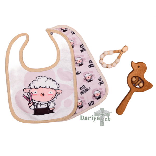 پیش بند نوزادی طرح گوسفندکوچولو