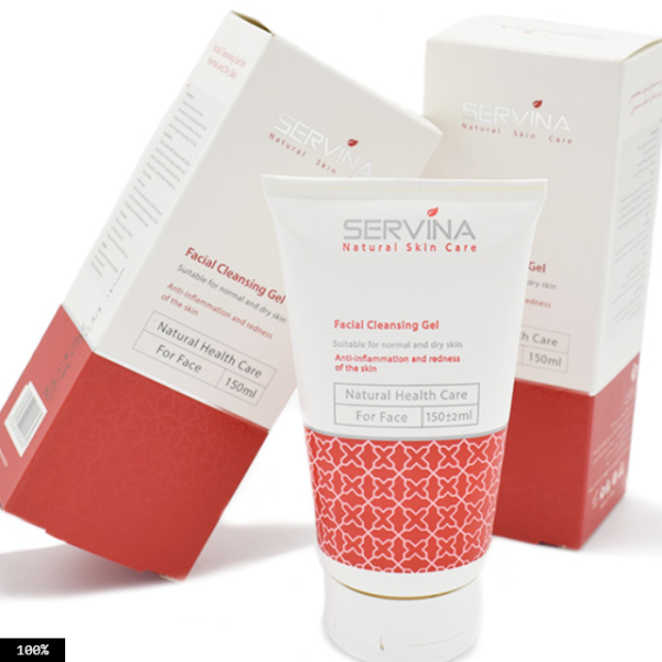 ژل شستشو صورت پوست خشک و معمولی سروینا