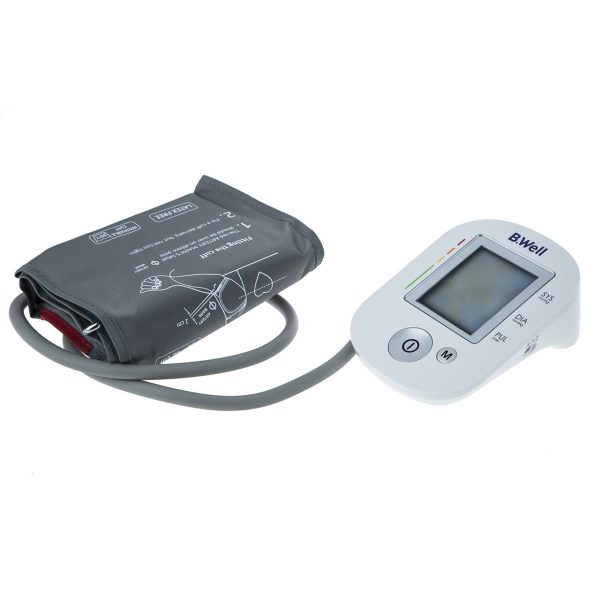 فشارسنج بازویی دیجیتال برند بی ول مدل PRO-35، با قابلیت گزارش‌گیری، دارای نمایشگر LCD، به همراه کاف، باتری، ‌آداپتور، کیف نگهداری