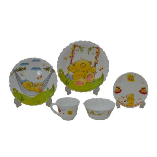 سرویس غذاخوری کودک 5 تکه پارس اوپال کد 759