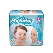 پوشک بچه مای بیبی لوشن اکو سایز 5 بسته 28 عددی