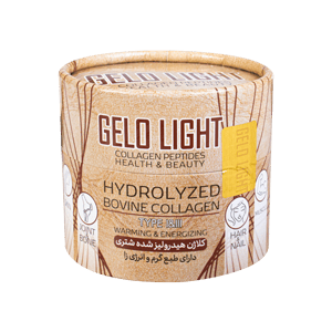 پودر کلاژن هیدرولیز شده شتری بدون قند ژلو لایت 50 گرمی GELO LIGHT