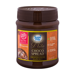 کرم شکلات بدون قند کاکائو و فندق دی ‌لایت ۳۰۰ گرمی Dlite