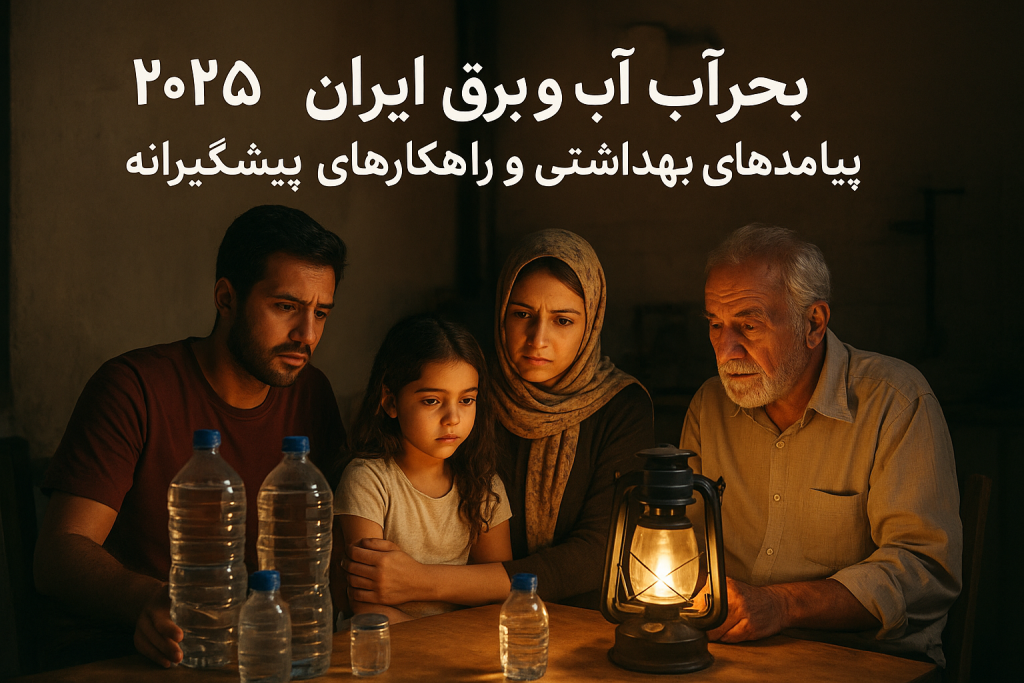 بحران آب و برق ایران ۲۰۲۵ و تأثیر آن بر زندگی و سلامت مردم.